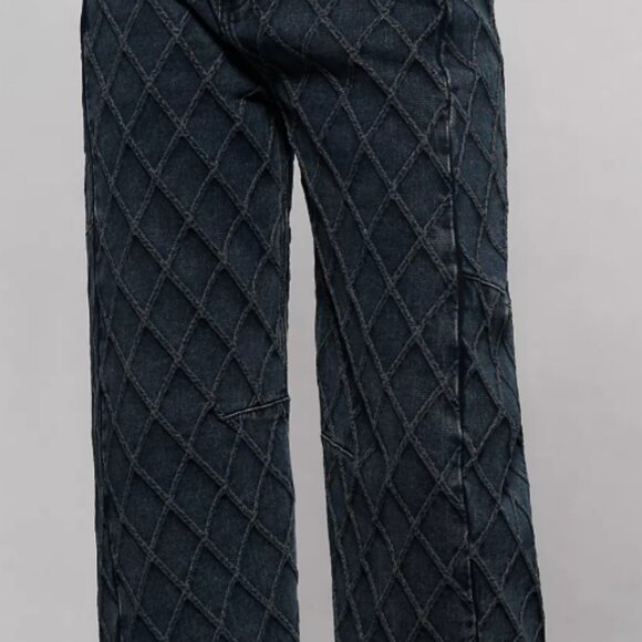 Rag and Bone Charlie High Rise Barrel Jeans in Karina Quilted - Picture 3 of 3